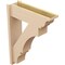 Ekena Millwork 7 1/2-in W x 24-in D x 32-in H Balboa Trad Rough Cedar Woodgrain TimberThane Outlooker, Primed Tan OUTUR075X24X32BOA04RCPR - alternate 3